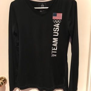 SOLD Team USA Olympic long sleeve workout top